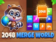 Leikur 2048 Merge World á netinu