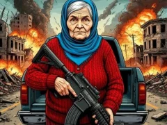 Leikur Grandma with machine-gun: Apocalypsis á netinu
