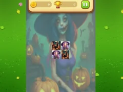 Leikur Halloween Witch Memory Match á netinu