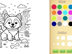 Leikur Dog Coloring Book á netinu