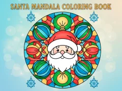 Leikur Santa Mandala Coloring Book á netinu