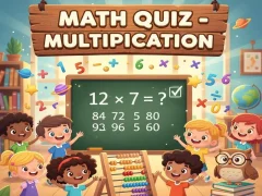 Leikur Math Quiz - Multiplication á netinu