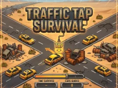 Leikur Traffic Tap Survival á netinu