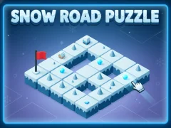 Leikur Snow Road Puzzle á netinu