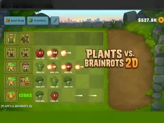 Leikur Plants vs Brainrots 2D á netinu