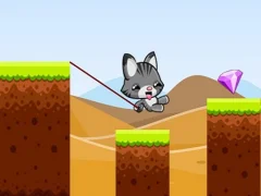 Leikur Swing Cat Endless Jump á netinu