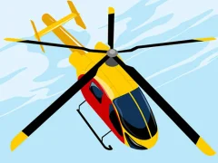 Leikur Dangerous Helicopter Jigsaw á netinu