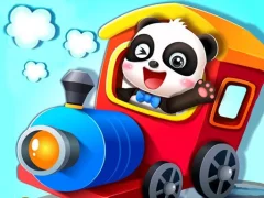 Leikur Baby Panda Train Driver á netinu