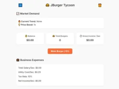 Leikur Jburger Tycoon á netinu
