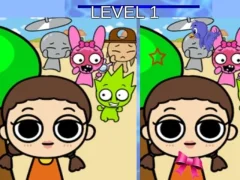 Leikur Sprunki and Squid Game Difference á netinu