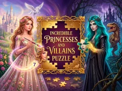 Leikur Incredible Princesses and Villains Puzzle á netinu