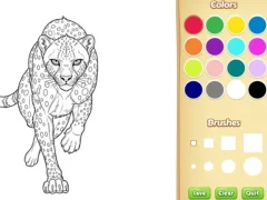 Leikur Wild Animals Coloring Book á netinu