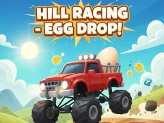 Leikur Hill Racing - Egg drop! á netinu