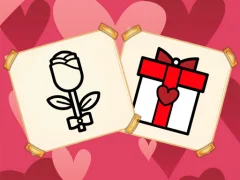 Leikur Valentine Present Coloring á netinu