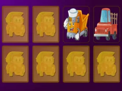 Leikur Cartoon Trucks Memory á netinu