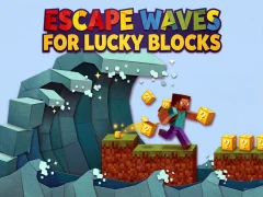 Leikur Escape Waves for Lucky Blocks á netinu