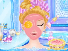Leikur Princess Salon Frozen Party á netinu