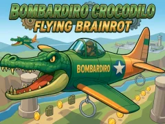 Leikur Bombardiro Crocodilo Flying Brainrot á netinu