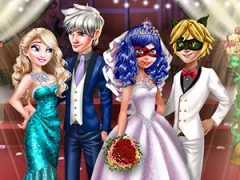 Leikur Ladybug Wedding Royal Guests á netinu