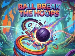 Leikur Ball Break The Hoops á netinu