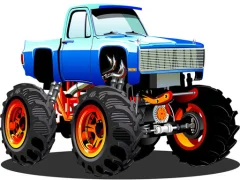 Leikur Monster Truck Puzzle á netinu