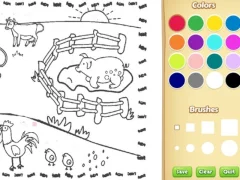 Leikur Farming Coloring Book For Kids á netinu