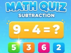 Leikur Math Quiz - Subtraction á netinu