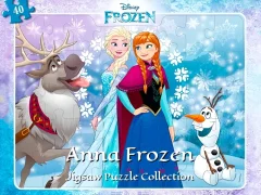 Leikur Anna Frozen Jigsaw Puzzle Collection á netinu