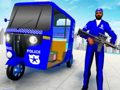 Leikur Police Auto Rickshaw Taxi á netinu