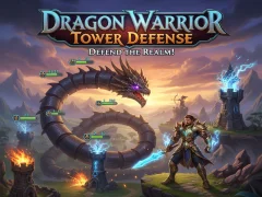 Leikur Dragon Warrior Tower Defense á netinu