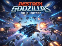 Leikur Destroy Godzillas: 3D Shooter á netinu