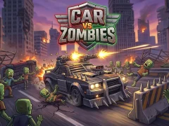 Leikur Car VS Zombies á netinu