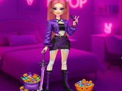 Leikur K-Pop Halloween Dress Up á netinu