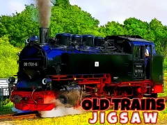 Leikur Old Trains Jigsaw á netinu