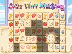 Leikur Cute Tiles Mahjong á netinu