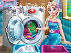 Leikur Ice Queen Laundry Day á netinu