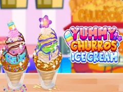 Leikur Yummy Churros Ice Cream á netinu