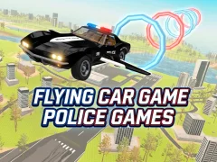 Leikur Flying Car Game Police Games á netinu