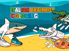 Leikur Italian Brainrot Coloring á netinu