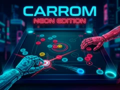 Leikur Carrom Neon Edition á netinu