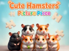 Leikur Cute Hamsters Picture piece á netinu