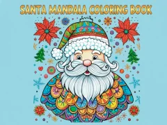 Leikur Santa Mandala Coloring Pages á netinu