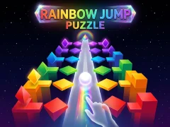 Leikur Rainbow Jump Puzzle á netinu