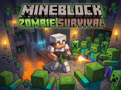 Leikur Mineblock Zombie Survival á netinu