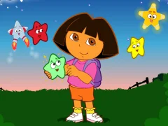 Leikur Dora The explorer Dora's Star Catching á netinu