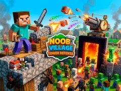 Leikur Noob Village Tower Defense á netinu