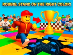 Leikur Robbie: Stand on the Right Color! á netinu