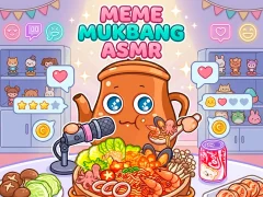 Leikur Meme Mukbang ASMR Game á netinu