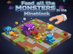 Leikur Feed all the MONSTERS in the Mineblock á netinu