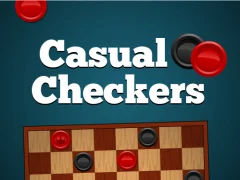 Leikur Casual Checkers á netinu